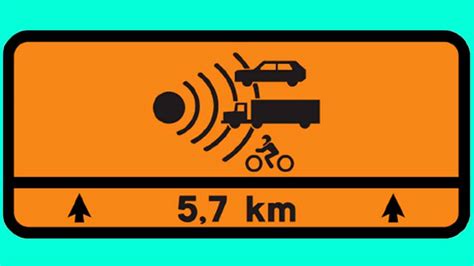 Esta señal te avisa de radares móviles de velocidad qué significa