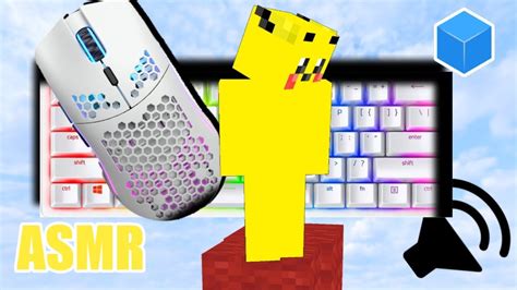 Keyboard Mouse Sounds ASMR Cubecraft Bridge YouTube