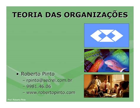 Pdf Teoria Das Organiza Es Ppt Prof Roberto Pdf Filee Seus