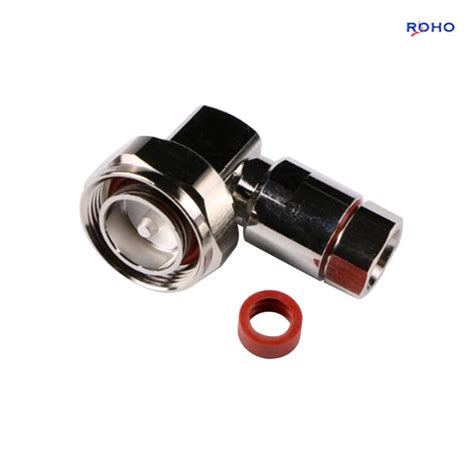 Din Male Right Angle Connector Clamp Non Solder Contact Attachment