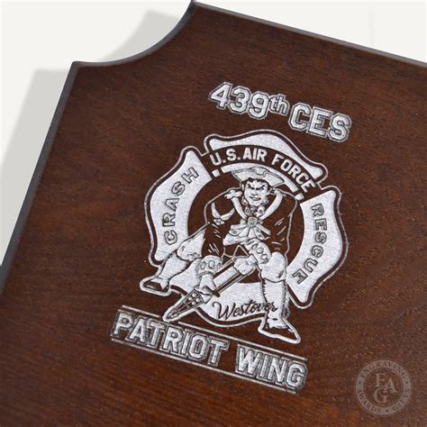 Small Walnut Firefighter Axe Award Plaque - Chrome - Engraving, Awards ...