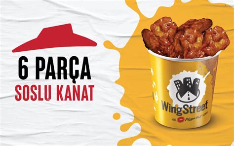 Pizza Hut Wingstreet Soslu Kanat ve Tavuk Parçaları