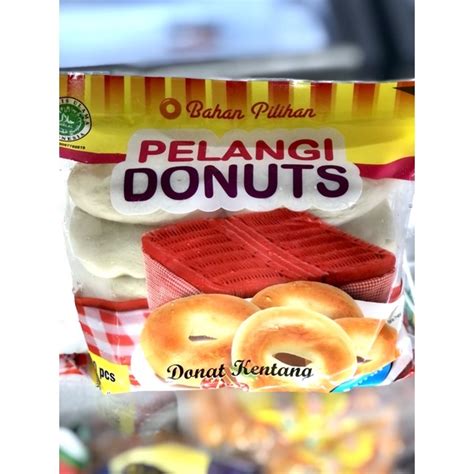 Jual Pelangi Donat Kentang Donut Kentang Besar Isi 10 Shopee Indonesia