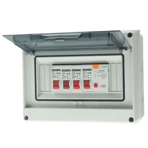 BO TE FUSIBLES Grand Public Facile Installer Avec RCD Et MCB 3 Voies