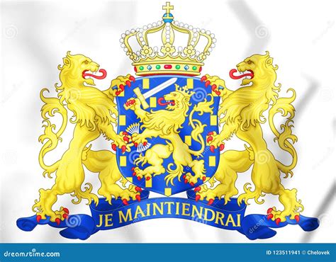 Coat of Arms of the Netherlands. Stock Illustration - Illustration of ...