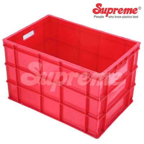 Rectangular Red Supreme SCH 604038 Material Handling Crates For