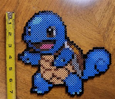 Squirtle Figure perler 2d Pixel Art - Etsy