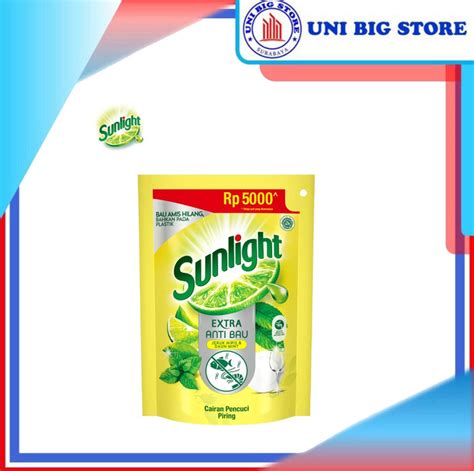 Harga Sunlight Pencuci Piring Anti Bau With Daun Mint 210 Ml Hari Ini