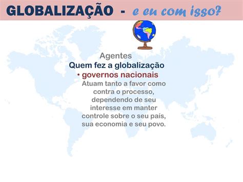 PPT GLOBALIZAÇÃO e eu isso PowerPoint Presentation free