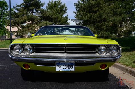 1971 Dodge Challenger Citron Yella Convertible 2 Door 63l Rare