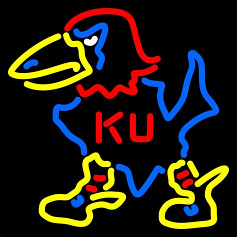 NCAA Kansas Jayhawks Logo Neon Sign - Neon