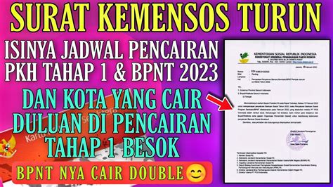 Ahirnya Kpm Bergembirasurat Kemensos Turun Terkait Jadwal Pencairan