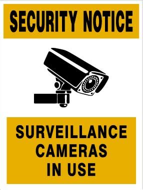 Surveillance Cameras In Use | Security Signs Online