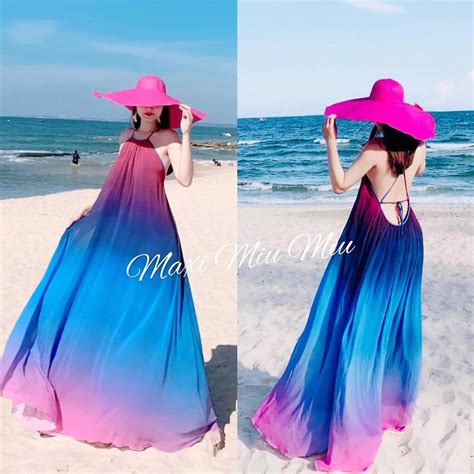 Tổng hợp váy maxi đi biển hot nhất Sai Gon English Center