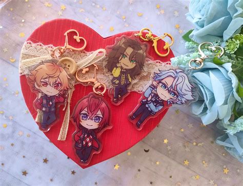 twst wonderland epoxy keychain ace trappola riddle rosehearts
