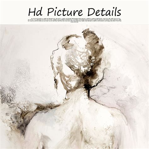 Scandinavian Style Naked Woman Back Oil Canvas Print Sexy Wall Art WePosters Free