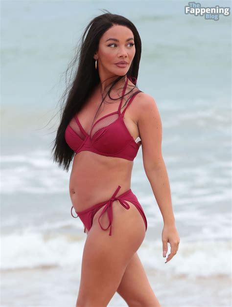 Chelsee Healey Shows Off Her Baby Bump In A Red Bikini At The Beach On