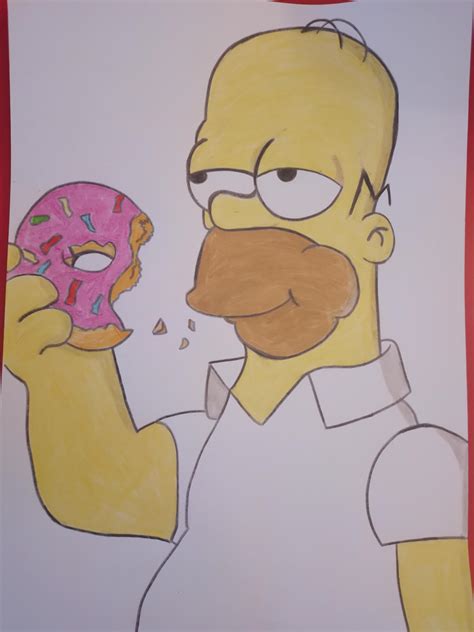 My new drawing Homer Simpson by oreogood2005 on DeviantArt