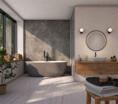 Selkie Cairn Stone Bathroom Wall Panel Available From Rearo