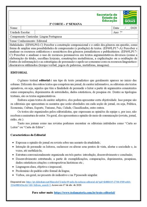 O Que E Um Texto Editorial - 6