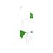 Green On Black Pokadots Custom Bikini Swimsuit ID D