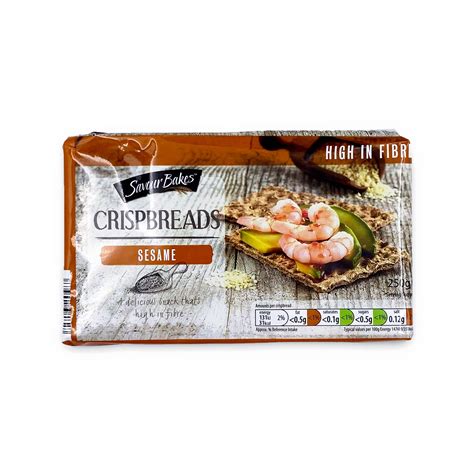 Crispbreads Sesame 250g Savour Bakes ALDI IE