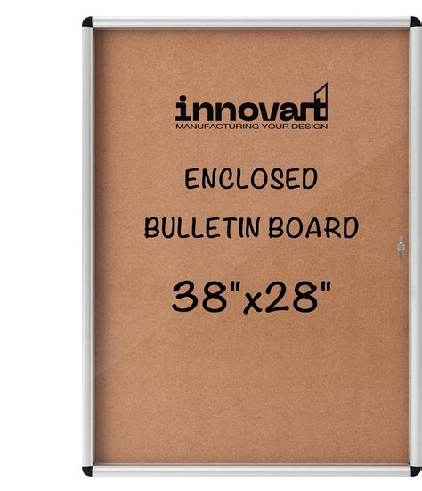 Innovart Enclosed Bulletin Board 72” X 48” Lockable