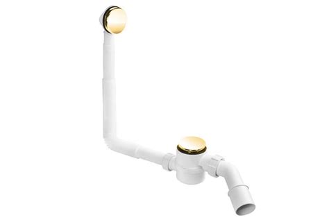 Сифон для ванни/піддона "клік-клак" з отвором 40/50 HC2600CL-GOLD-PVD ...