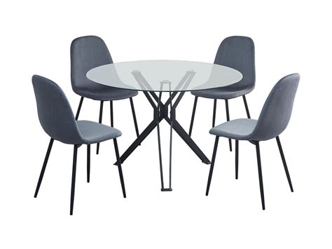 Ripley Juego Comedor Ripley Home Texas Sillas Gris