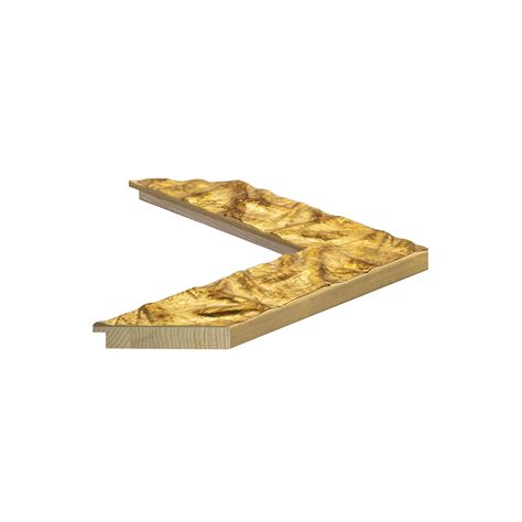 Cornice Legno Ayous Sagomata Oro Foglia Antico Albor