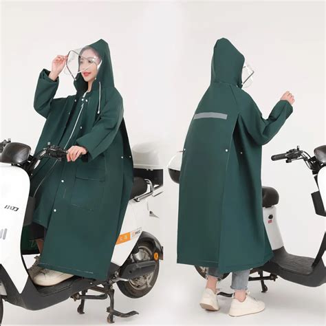 Raincoat For Men And Women Long Full Body Rainproof 2024 New Electric