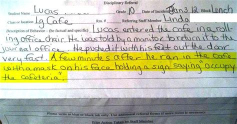 The 18 Funniest Detention Slips Ever Issued