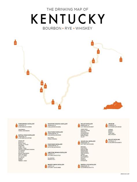 Kentucky Bourbon Trail Map Artofit