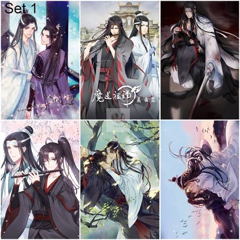 Set Of 6 Posters Poster Manhua Mo Dao Zu Shi A5 A4 A3 Shopee