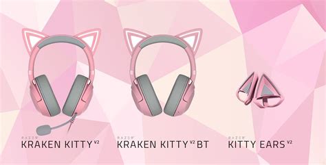 Razer Releases Kraken Kitty V2 Gaming Headsets With Rgb Cat Ears In