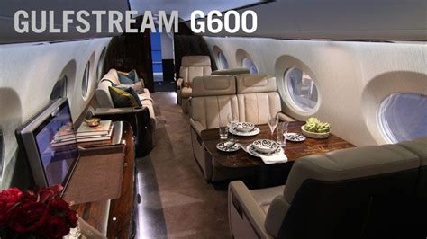 Gulfstream Unveils A Redesigned G600 Business Jet Cabin Interior Aintv Youtube