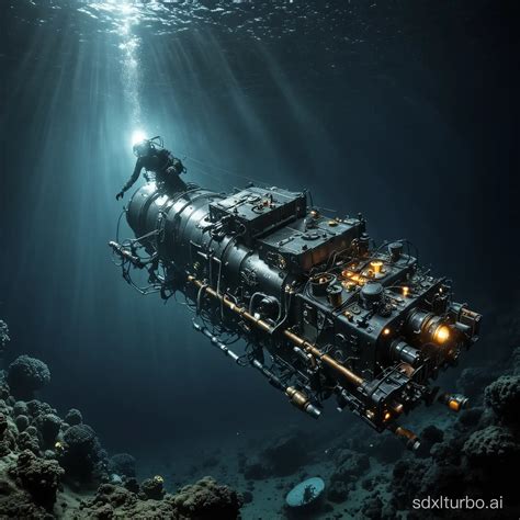 Jiaolong Submersible Technology Deep Sea Exploration Art | SDXL Free Online
