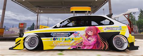 Honda Civic Ek Rocket Bunny Itasha Livery Gta Mods