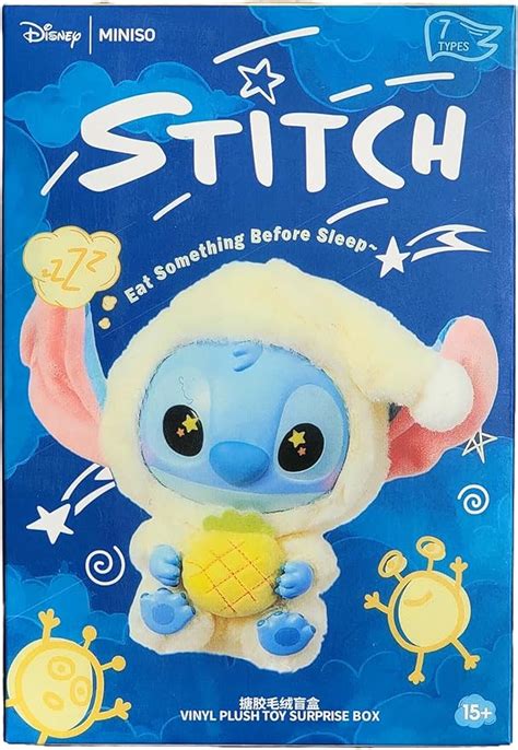 MINISO Disney x Stitch Peluche Sorpresa, Eat Something Before Sleep