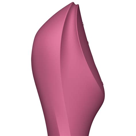 Satisfyer Curvy Trinity Estimulador Y Vibrador Rojo Lilith Secrets