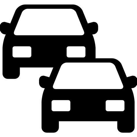 Two Cars In Line Vector Svg Icon Svg Repo