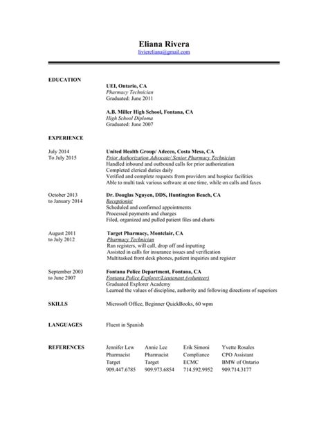 Eliana Basic Resume 2016 Pdf