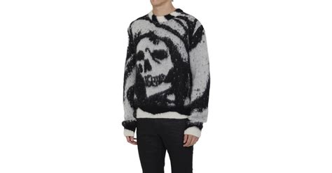 Amiri Wes Lang Grim Reaper Sweater In White For Men Lyst