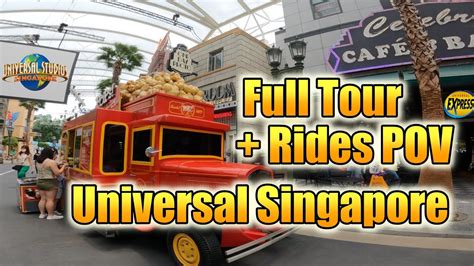 Universal Singapore Full Tour & Rides POV USS 4K - YouTube