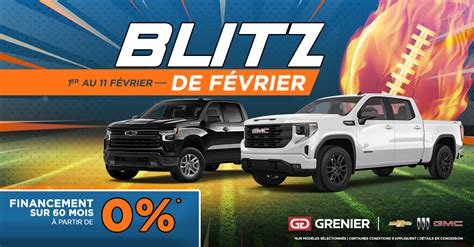 Grenier Chevrolet Buick GMC à Terrebonne BLITZ DE FÉVRIER