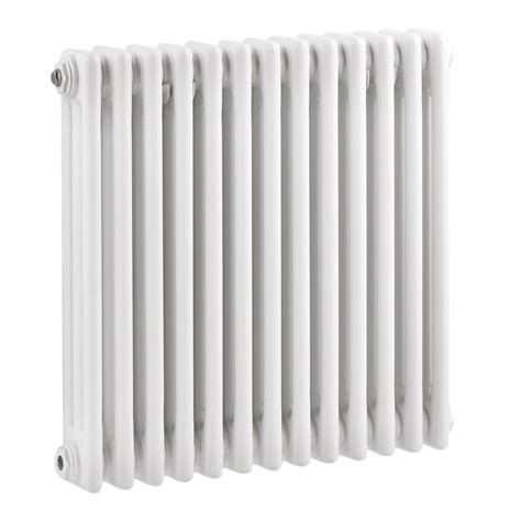 White Horizontal Colosseum 3 Column Radiator H600 X W605