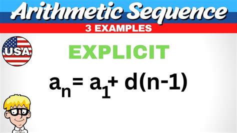 Arithmetic Sequence Explicit Formula Youtube