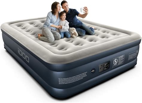 IDOO King Size Air Bed With Built In Electric Pump Inflatable Bed Blow