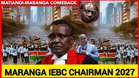 Breaking News Ruto Shocked As GEN Z Picks David Maranga As IEBC