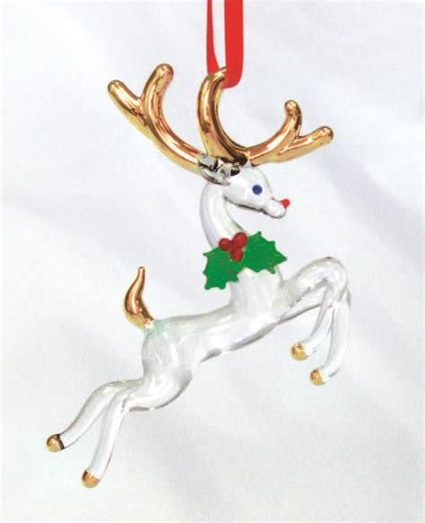 Reindeer Christmas Ornament 3 High Come See The 2014 Glass Baron Collection At